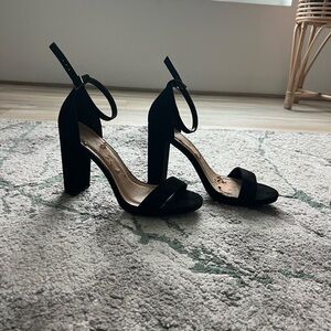Coconuts by Matisse Black Ankle Strap Heels